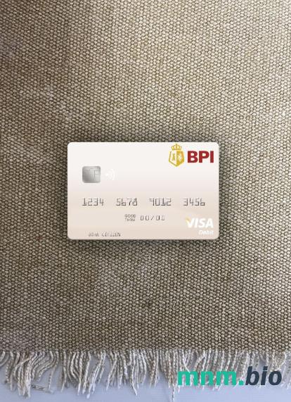 Philippines bank of the Philippine Islands visa obciążyć card wygląd fotograficzny skan PSD + zdjęcie